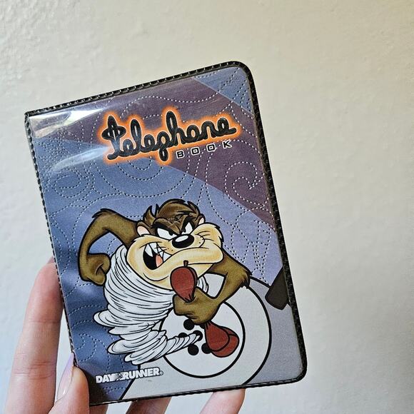 Vintage Looney Tunes Phone Telephone Book Tazmanian Devil - Picture 1 of 13